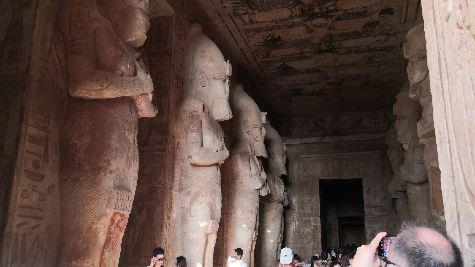 Columknatas de Ramses II en Abu Simbel