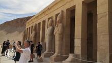 Templo Funerario de la Reina Hatshepsut - Monumentos con su imagen.