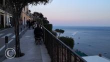 Vistas del atardecer en Positano