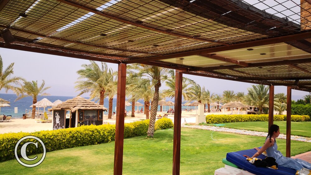 Aqaba - Gran Tala Bay Resort - Mar Rojo al fondo